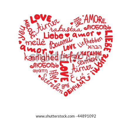 love languages heart stock vector 44891092 shutterstock love languages 450x403