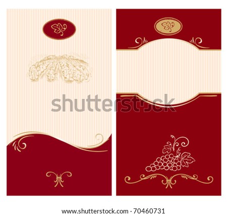 Wine Label Template on Template For Wine Labels Stock Vector 70460731   Shutterstock