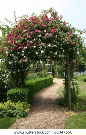 Rose Arch in English Country Garden