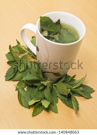 Cup Of Fresh Peppermint Tea