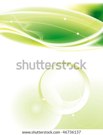 Green Abstract Lines