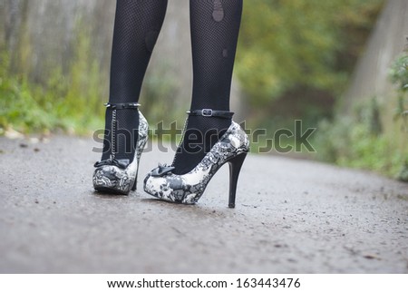 Model in high heels