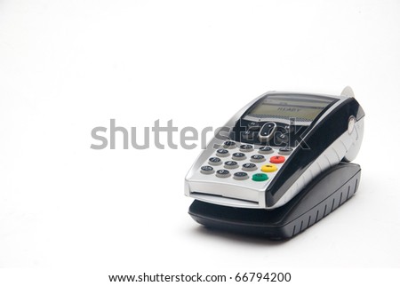 portable credit card machine. stock photo : Portable Credit