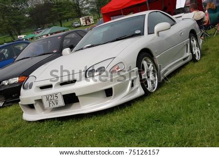 WAKEFIELD, ENGLAND - MAY 10: White Honda NSX on Display at the Annual Rising Sun Car Show on May 10, 2008 in Wakefield, England, UK.  Norton Priory is host to the show