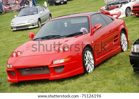 WAKEFIELD, ENGLAND - MAY 10: Red Toyota MR2on Display at the Annual Rising Sun Car Show on May 10, 2008 in Wakefield, England, UK.  Norton Priory is host to the show