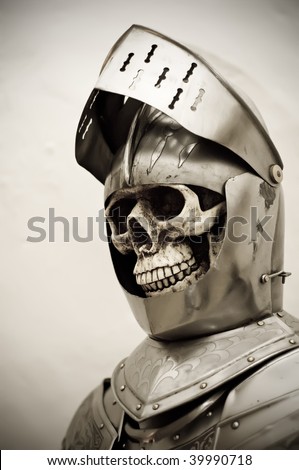 Skeleton in a knights Armor