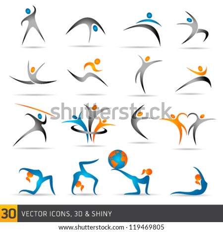 fitness elements and logos fitness elements and logos