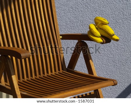bananas on chair