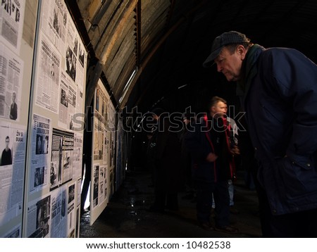 Old man looking for friends lost in aggression on Vukovar, Croatia