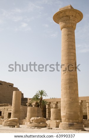 Temple at Karnak, dedicated to Amun-Ra, Egypt