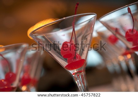 Martini and Cherries