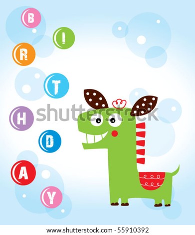 Happy Birthday Horse Pictures. stock vector : happy birthday