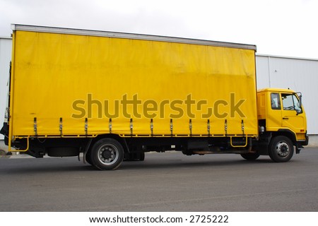 Small yellow truck