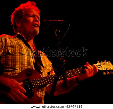 HELSINKI,FINLAND-OCTOBER 13:Canned Heat - Amercian blues-rock- boogie band , also famous from their Woodstock gig 1969 ,live on stage at Tavastia in Finland-on October 13,2010 in Helsinki,Finland