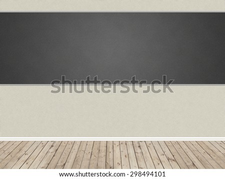 Empty class room with black board