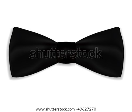 a black bow-tie
