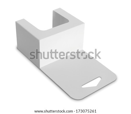 white Package Box. For Software and other products isolated over white background