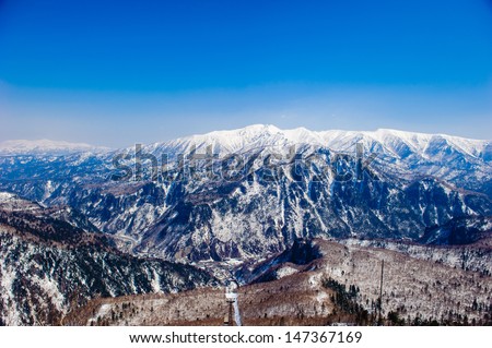 Hokkaido Japan Snow mountain