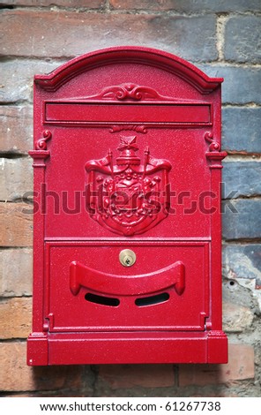 beautiful vintage letter-box, Siena, Italy