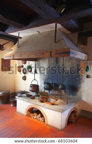 Ancient kitchen (Kyburg castle, Switzerland)