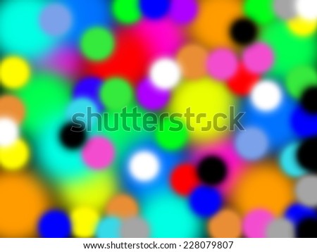 Creative multicolored spots