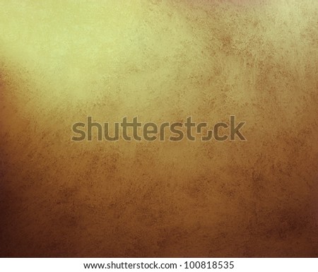 gold background or brown paper with gold highlights with abstract grunge background texture of dark brown color, leather background illustration wallpaper or vintage plaster wall background in yellow