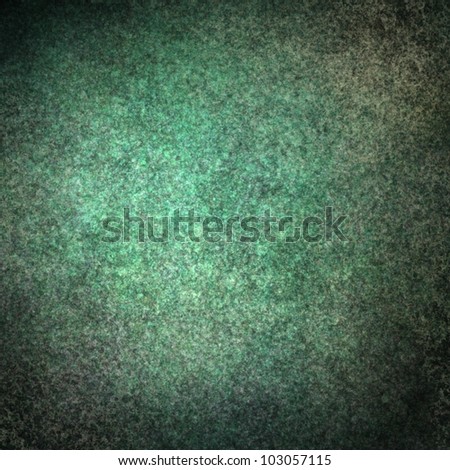blue green background with abstract vintage grunge background texture with dark black vignette edges on border of frame, old teal background paper or wall