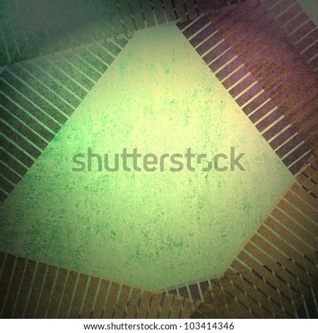 abstract modern art background with contemporary layered border with green light background and fun vintage grunge background texture, design is bright colorful background border or frame
