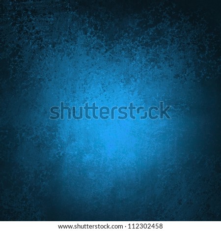 blue background with distressed vintage grunge texture and dark black edges on elegant wallpaper illustration