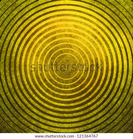 abstract pattern background design element, stripes, circles or lines in target style illustration, yellow gold background layout, vintage grunge background texture for graphic art posters or web ad