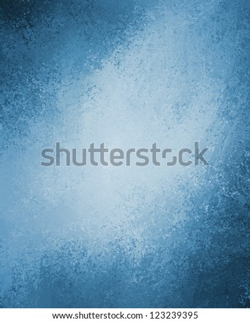 abstract blue background design layout or old blue paper vintage grunge background texture, white center with darker grungy border frame, brochure ad, rough texture design like clouds in stormy sky