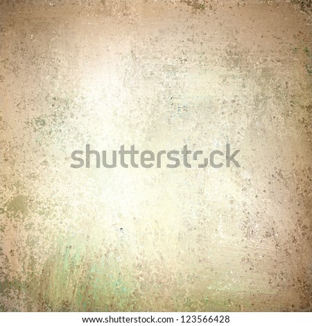 abstract white background tan color, elegant warm background of vintage grunge background texture white center, pastel brown border or frame for web design banner or brochure poster, old stained paper