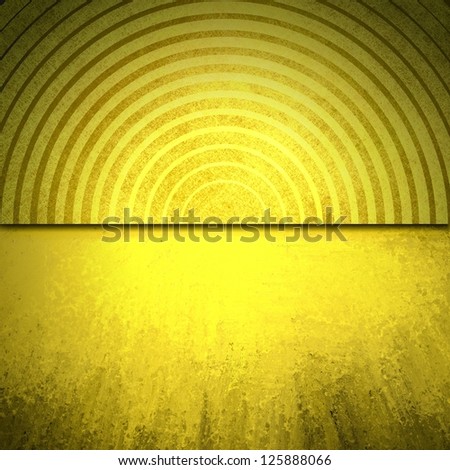 abstract yellow background gold line design element layers for website upload template web design or brochure ad, black vintage grunge background texture dramatic colors and grungy black border edge