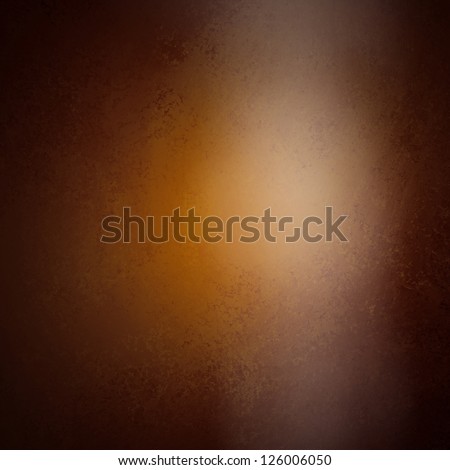 abstract brown background gold color, luxury smooth background texture leathery design with white spotlight glossy shiny blurred light image background, black border vintage grunge background texture