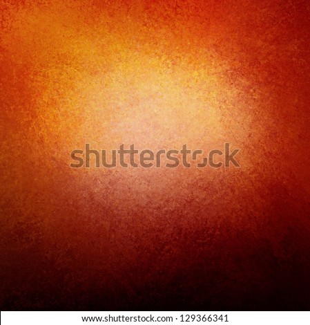 orange red background warm autumn or fall colors rich black border frame with white center cloud or color splash for text, old vintage grunge background texture design layout gradient color contrast