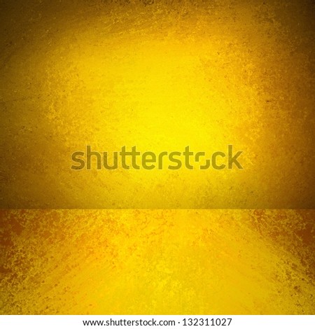 abstract gold background yellow orange corner design, banner sidebar footer web design template, empty room box display showcase for product ad brochure layout, rough vintage grunge background texture