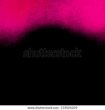 hot pink background abstract wavy border, vintage grunge background texture design website header background template, artsy paint canvas wall, neon pink paper stain black background curve element