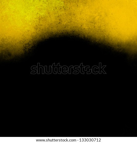 black gold background abstract wavy border, vintage grunge background texture design website header background template, elegant artsy paint canvas wall, light paper yellow background curve element