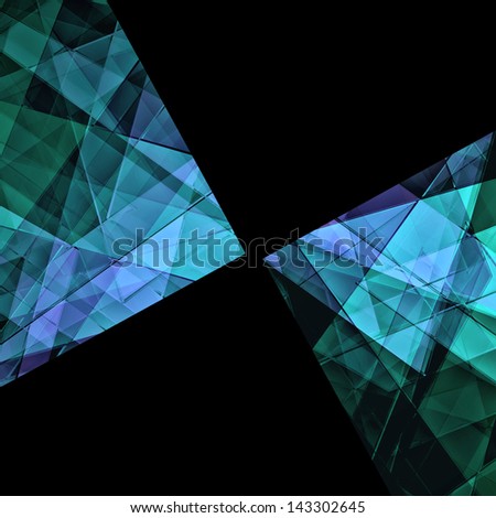 abstract geometric background design shape pattern, futuristic background, technology business presentation report cover, angled triangle abstract shape art, glass texture, black blue background wall