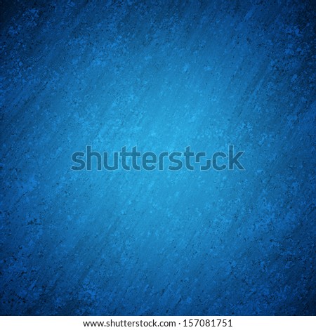 abstract blue background elegant black vignette border with sponge vintage grunge background texture, distressed rough smeary paint on wall, art canvas or board for brochure ad or website template