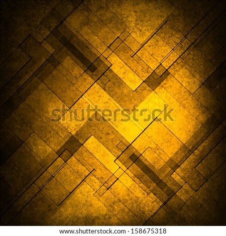 abstract gold background layer design, square angles and geometric shape diamonds in modern art background