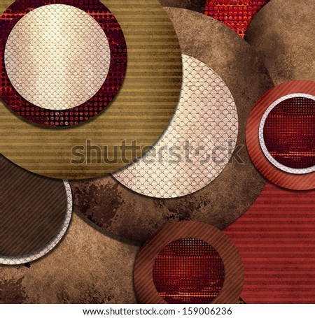 abstract red background art design of circle layers, artistic brochure layout, vintage grunge texture background, elegant modern art web template idea, red Christmas ball ornament concept, shabby chic