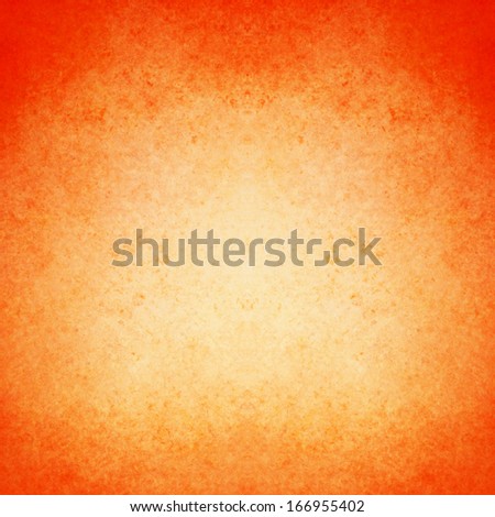 abstract orange background warm color white center dark frame, soft faded sponge vintage grunge background texture design, graphic art use in product design web template brochure ad, orange paper
