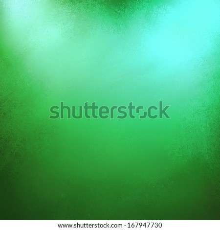 abstract green background with spotlight corners and soft faded vintage grunge background texture border or frame for website or brochure designs, spring or summer green color