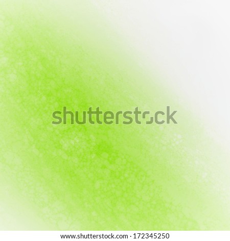 abstract green background design, rough white border with green streak or stream of bright light across white contrasting background, unique web design background or elegant brochure layout space
