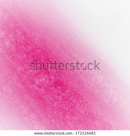 abstract pink background design, rough white border with pink streak or stream of bright light across white contrasting background, unique web design background or elegant brochure layout space