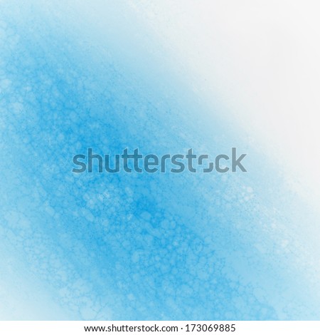 abstract blue background design, rough white border with blue streak or stream of bright light across white contrasting background, unique web design background or elegant brochure layout space