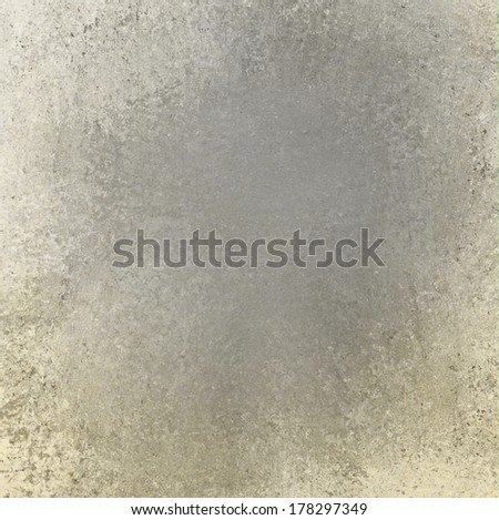 aged gray background, white cream or yellowed sponge texture border on gray vintage grunge background texture, old faded ivory background image, weathered gray painted cement wall illustration