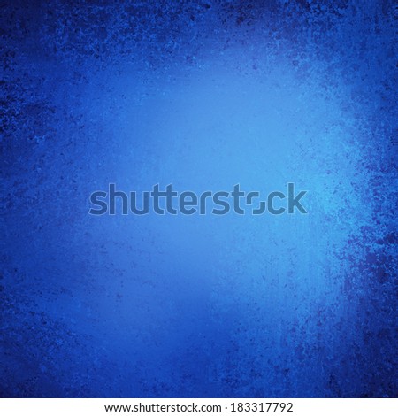 blue background texture with black vintage vignette border design and texture and lighting