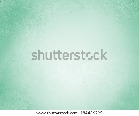 abstract light blue green background whit white center and darker frame, faint vintage background texture, pastel paper layout design, pale background